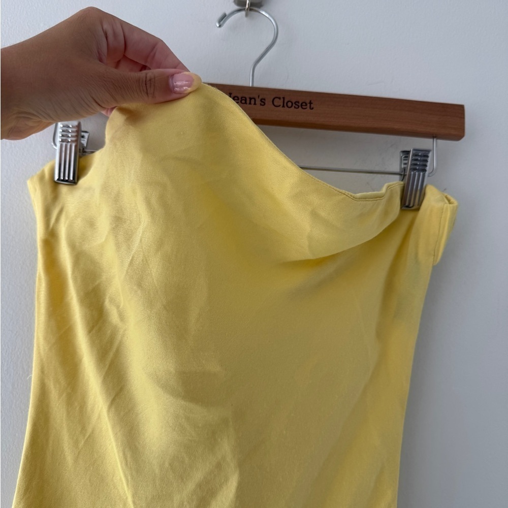 SUMMER AWAY Matera Strapless Maxi Dress in Yellow M - Picture 8 of 10